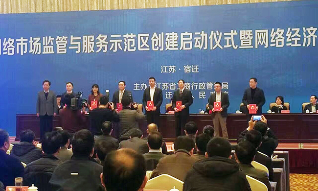 宿迁市市委副书记、市长王天琦现场颁发专家聘书